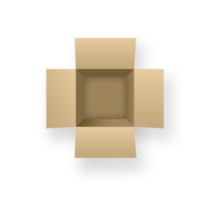 Open the carton packaging vector material
