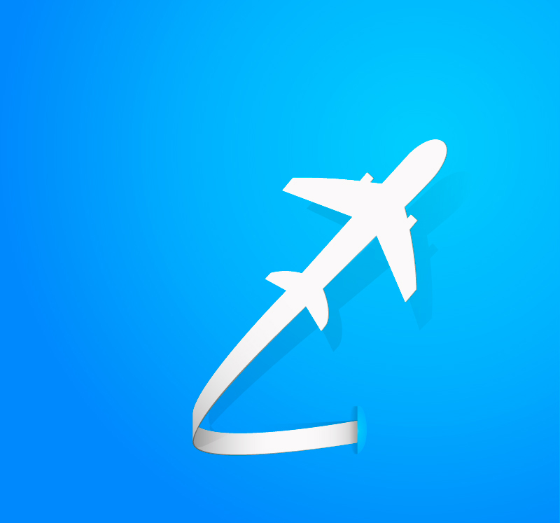 Creative white paper airplane vector material
