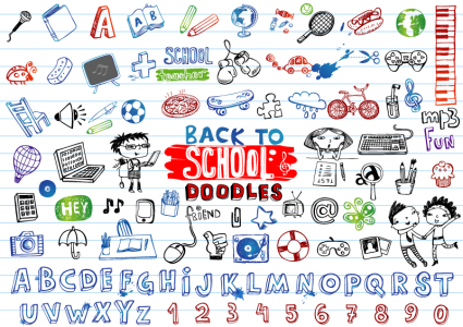 57 hand-painted models homecoming element vector material