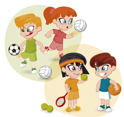 4 motion vector material designed for children