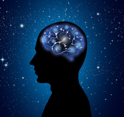 Creative design vector man brain