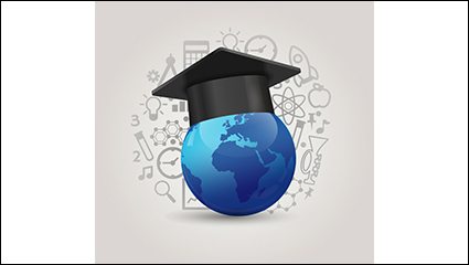 Dr. Dai cap blue earth vector material