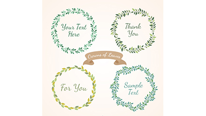 4 green tree branch