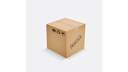 Three-dimensional design vector cardboard boxes