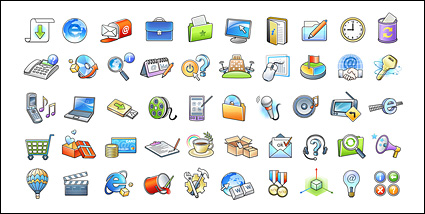 A set of web design icon vector decorative material