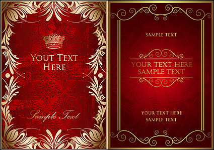 ornate gold-colored lace border vector