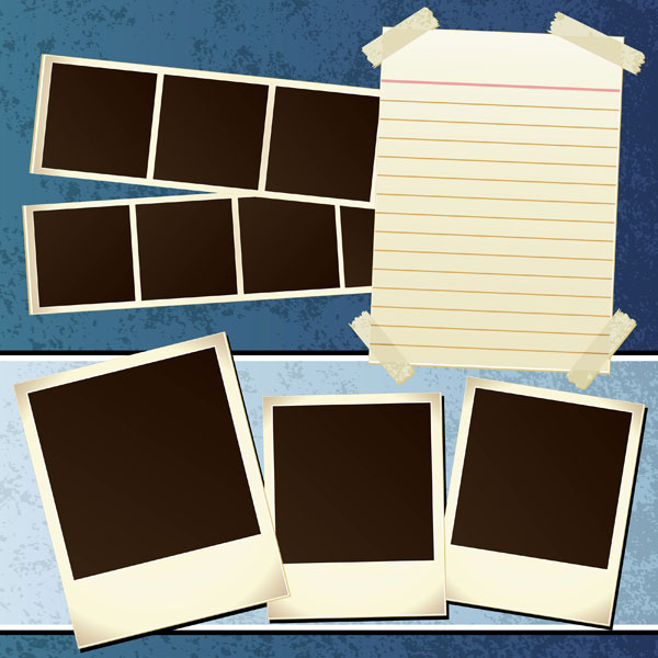 Nostalgic photos and paper