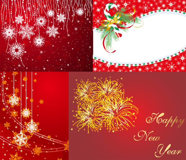 Crutches, ribbons, bows, fireworks, happy new year&nbsp;