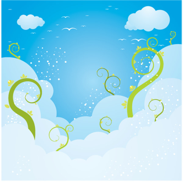Dream sky vector