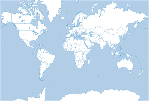 World map silhouette vector 