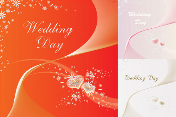 European invitation template vector material