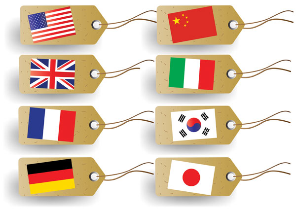 Flag tag vector material