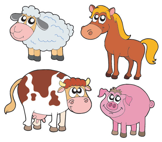 Cartoon vector material