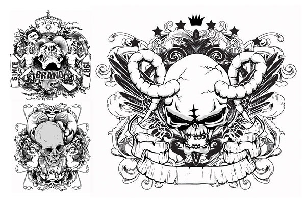 Skeletal pattern vectors
