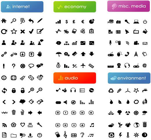 Simple vector icon in black and white material