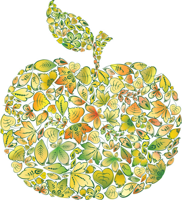 Vector leaves \u0026amp; petals