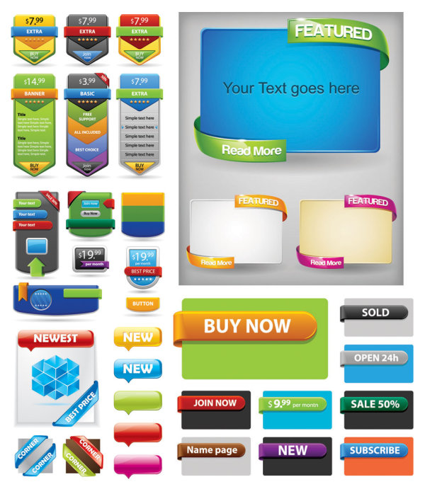 Beautiful decorative Vector for Web Design