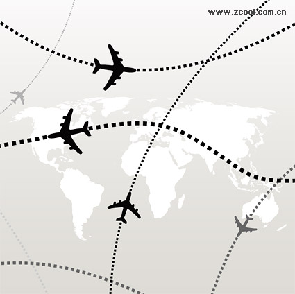 Aircraft line vector material