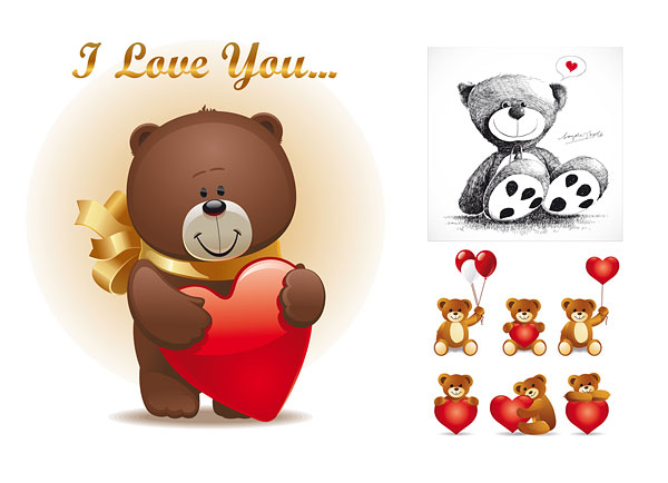 Cubs and Red Vector