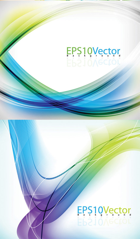 Colorful lines background vector dynamic material&nbsp;