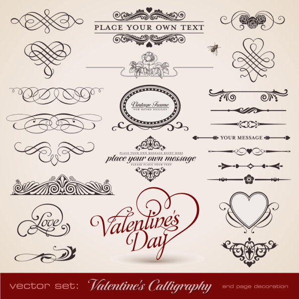 Delicate lace pattern elements 
