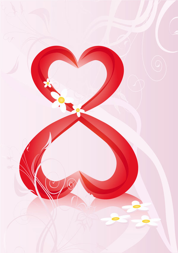 38 Women's Day theme vector material -2