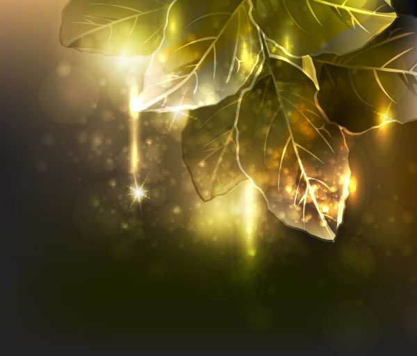 Symphony leaves vector material