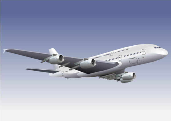 Realistic aircraft 01 - vector