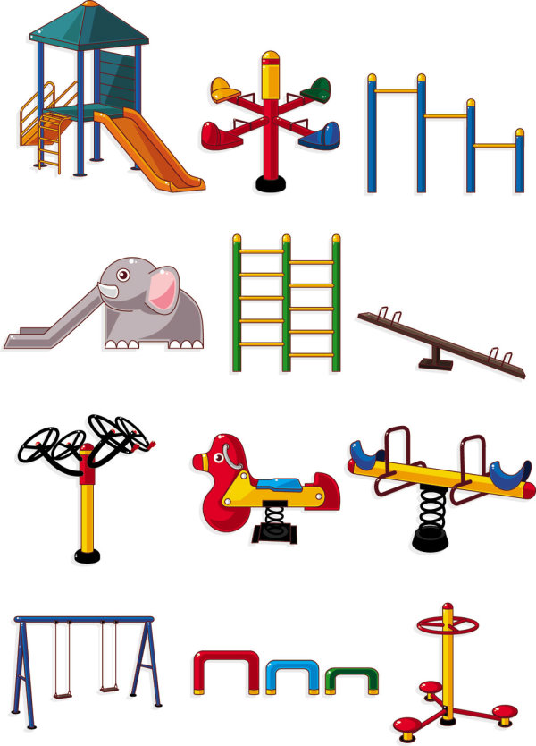 Lovely fitness equipment - vector material