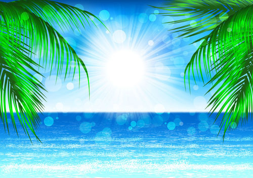 Beautiful coastal scenery - vector