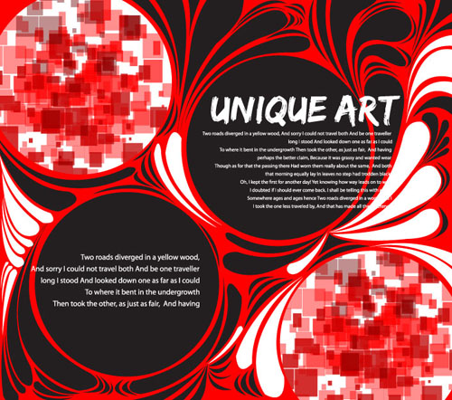 Dazzling red mosaic pattern shading vector