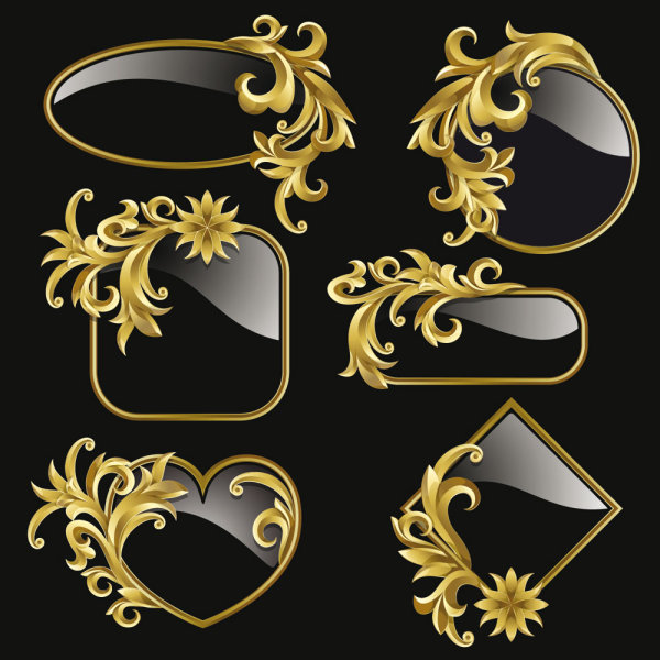 Glass texture of the lace pattern - vector