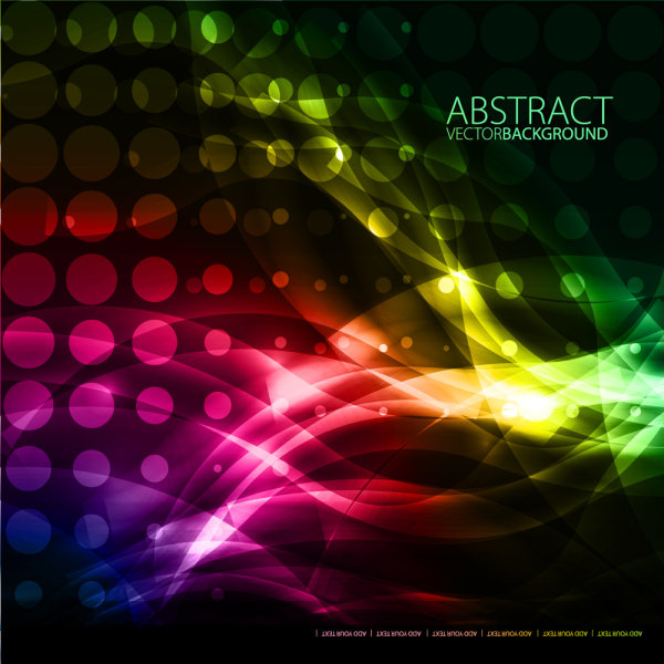 Gorgeous fashion background 01 - vector material
