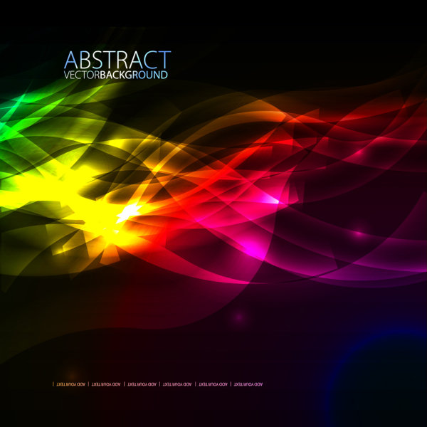 Gorgeous fashion background 03-- vector material