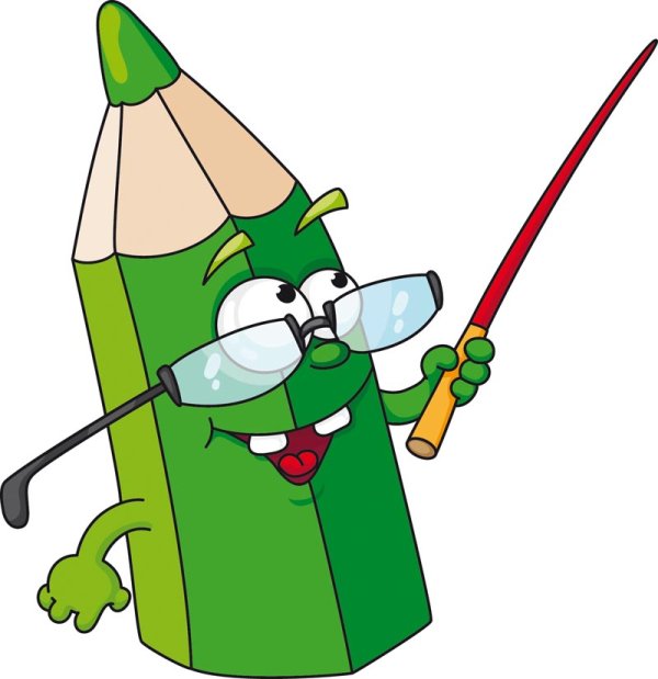 Cartoon pencil 03-- vector material