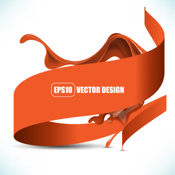 Flowing pigment 03 - vector