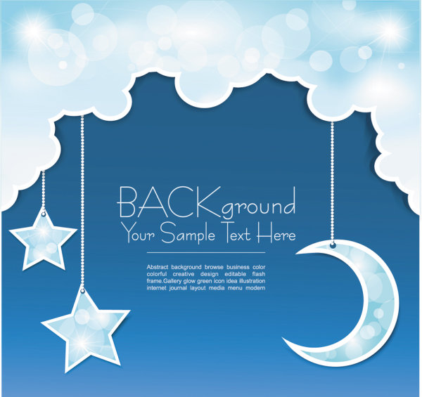 Weather pattern background material 01 - Vector
