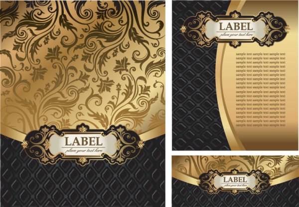 Gorgeous European pattern background 03 - vector