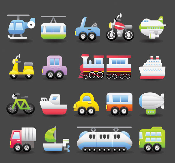 Lovely transport vector -1