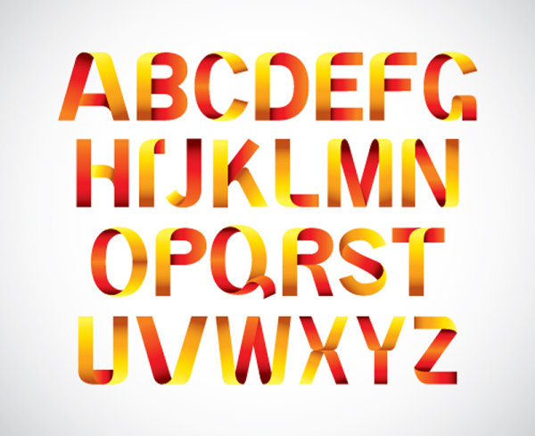 Font Design Spectrum 40 - vector material