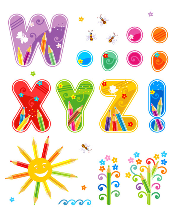Font Design Series 46 - vector material