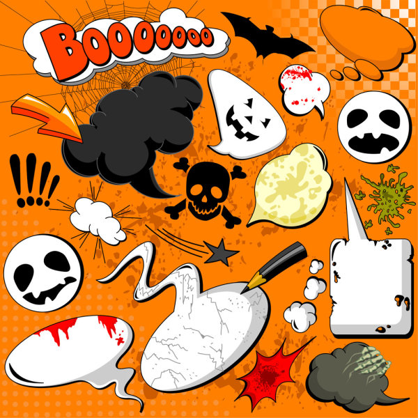 Cartoon explosion pattern 01 - vector material