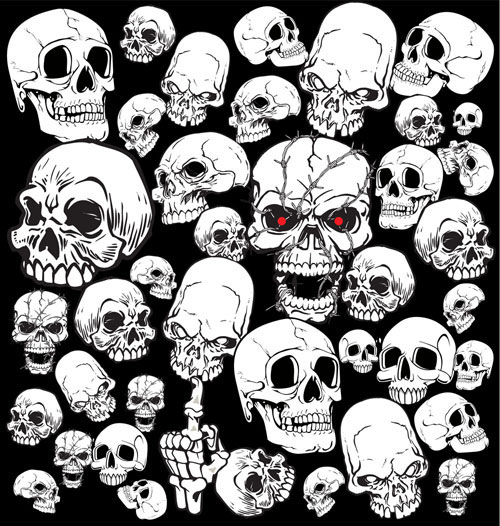The horror skull avatar 02 - vector material