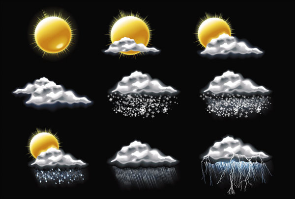 Fine weather icon 05 - vector