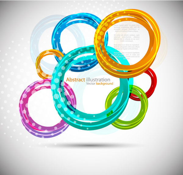 Fashion circle 02 - vector material