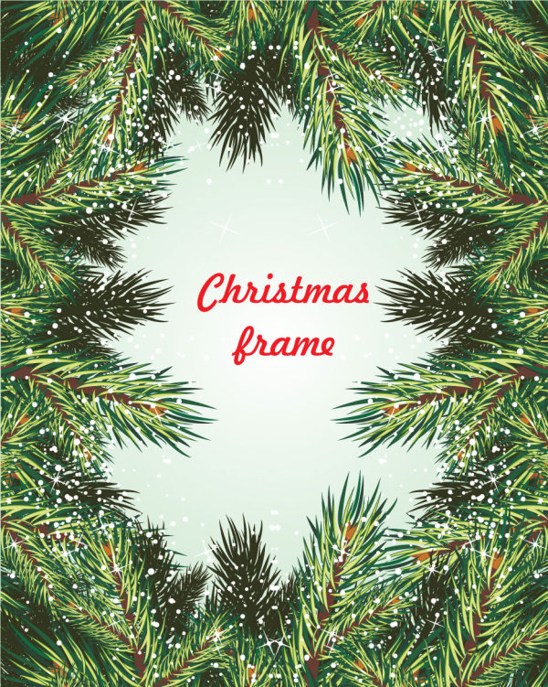 Pine border 01 - vector material