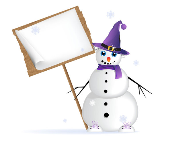 Winter Christmas material 05 - vector material