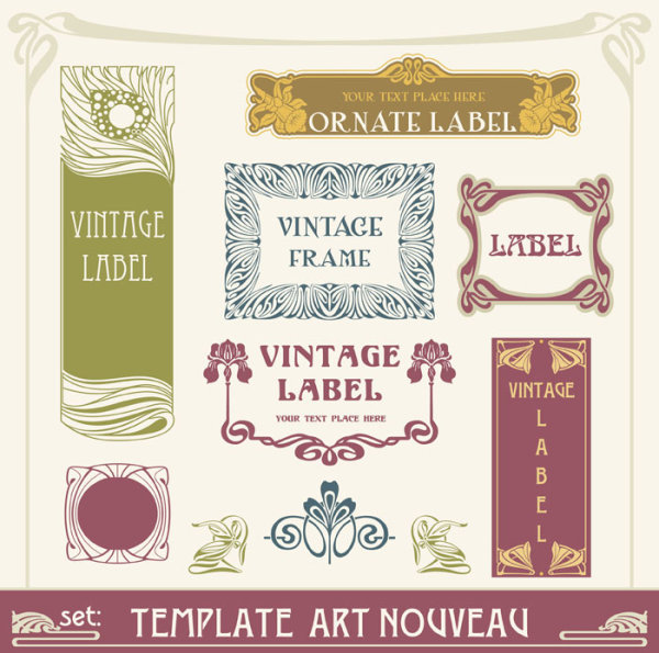 European retro border 01 - vector material