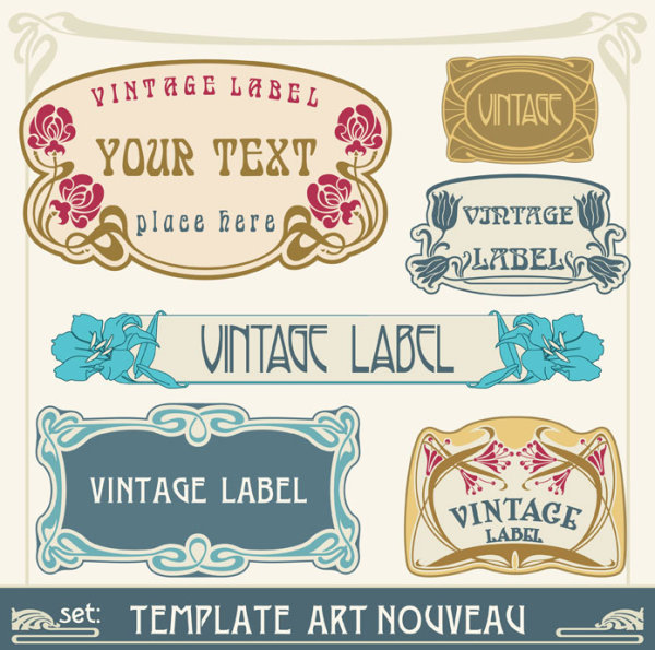 European retro border 02 - vector material