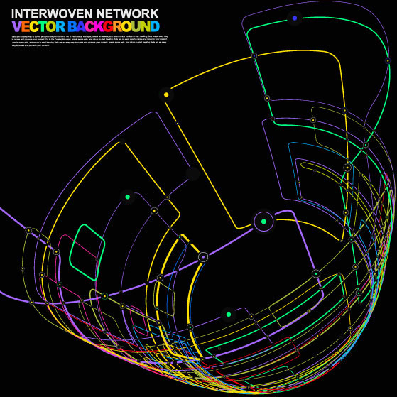 Commercial dynamic flow line 02 - vector material